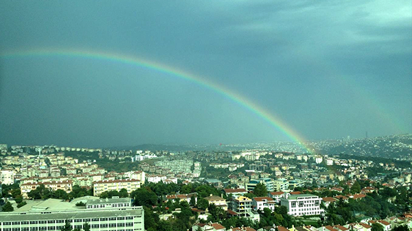 der Regenbogen verspricht Hoffnung