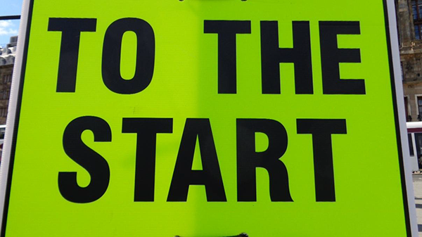 to the start